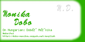 monika dobo business card